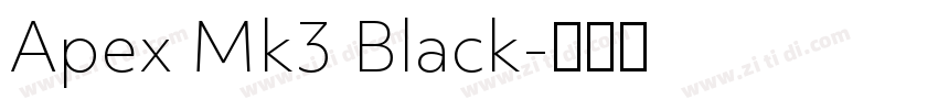 Apex Mk3 Black字体转换